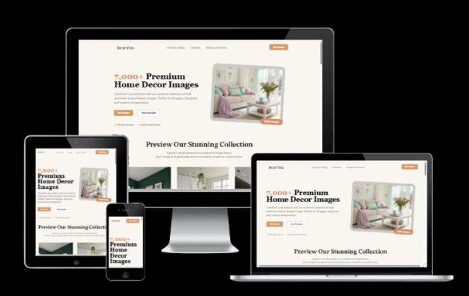 Landing Page Design for Online Store