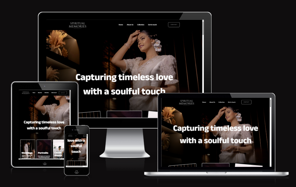 Portfolio Site design for photographer
